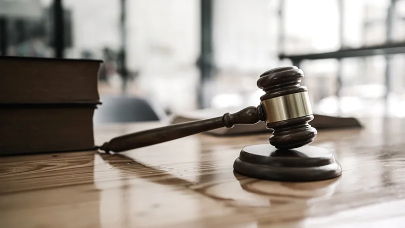 gavel in a courtroom